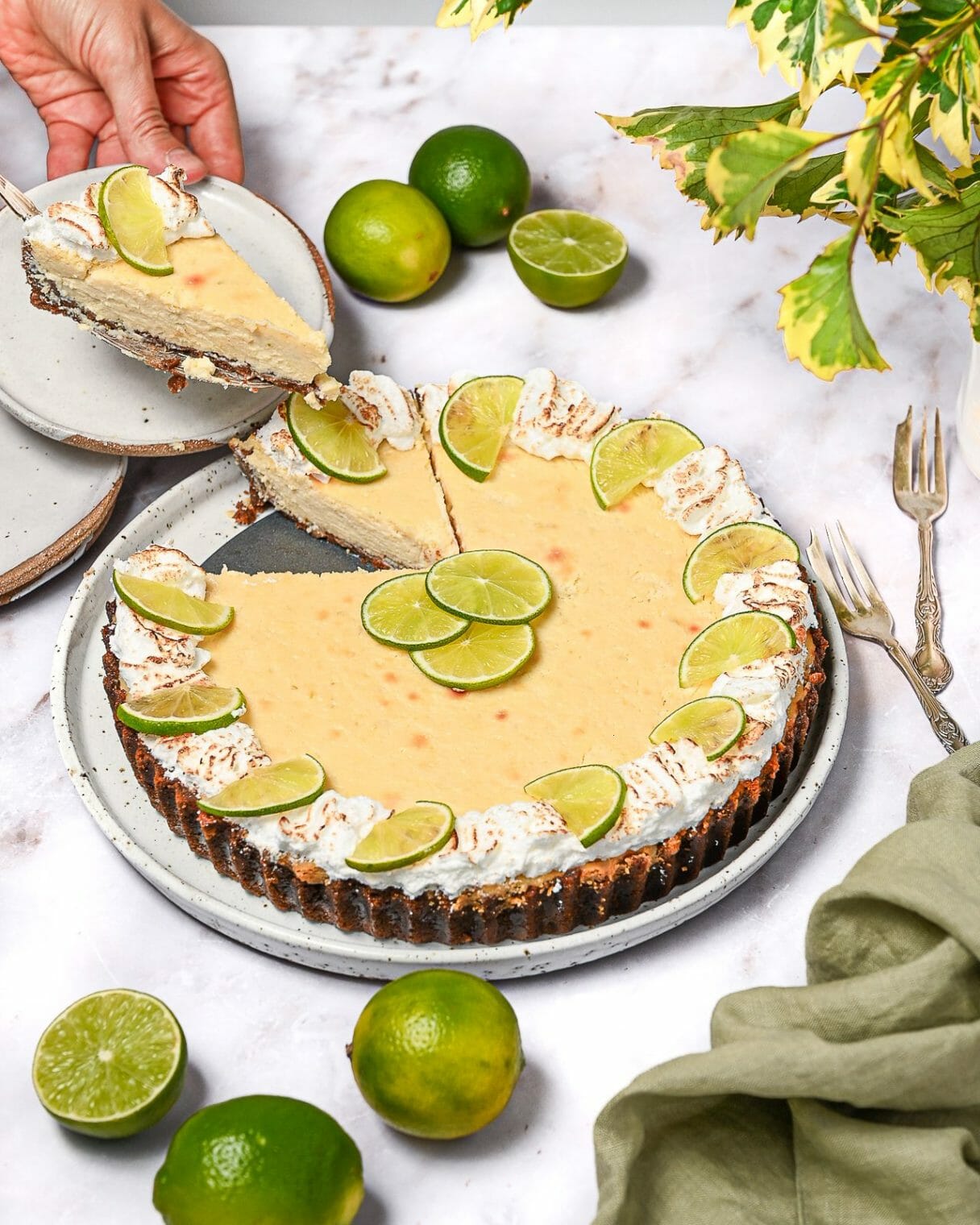 Ricotta Key Lime Pie