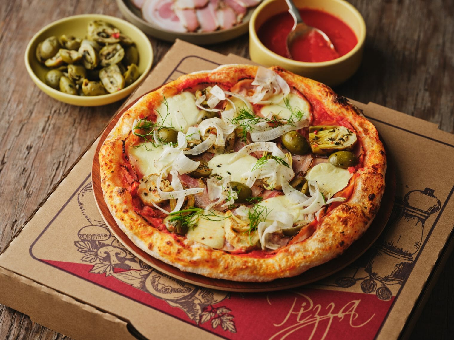 Porchetta, Artichoke & Fennel Pizza