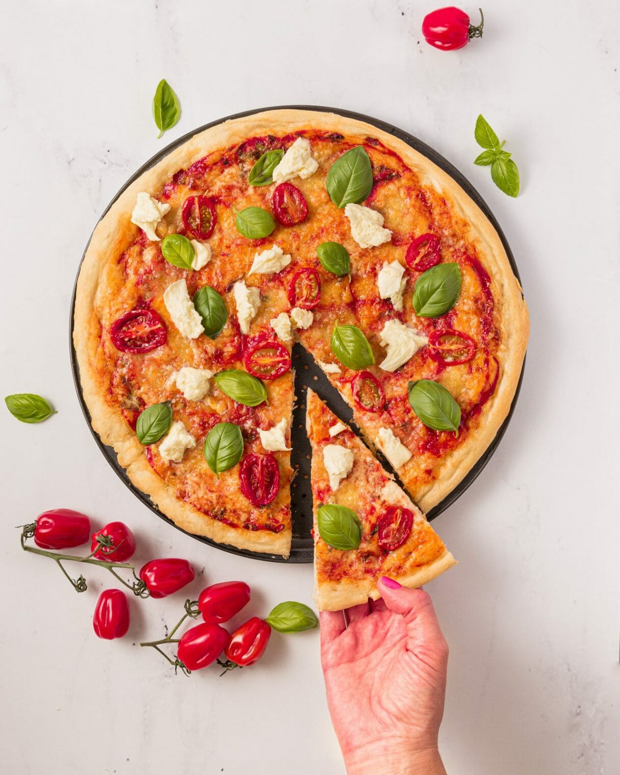 Margherita Pizza with Fresh Mozzarella