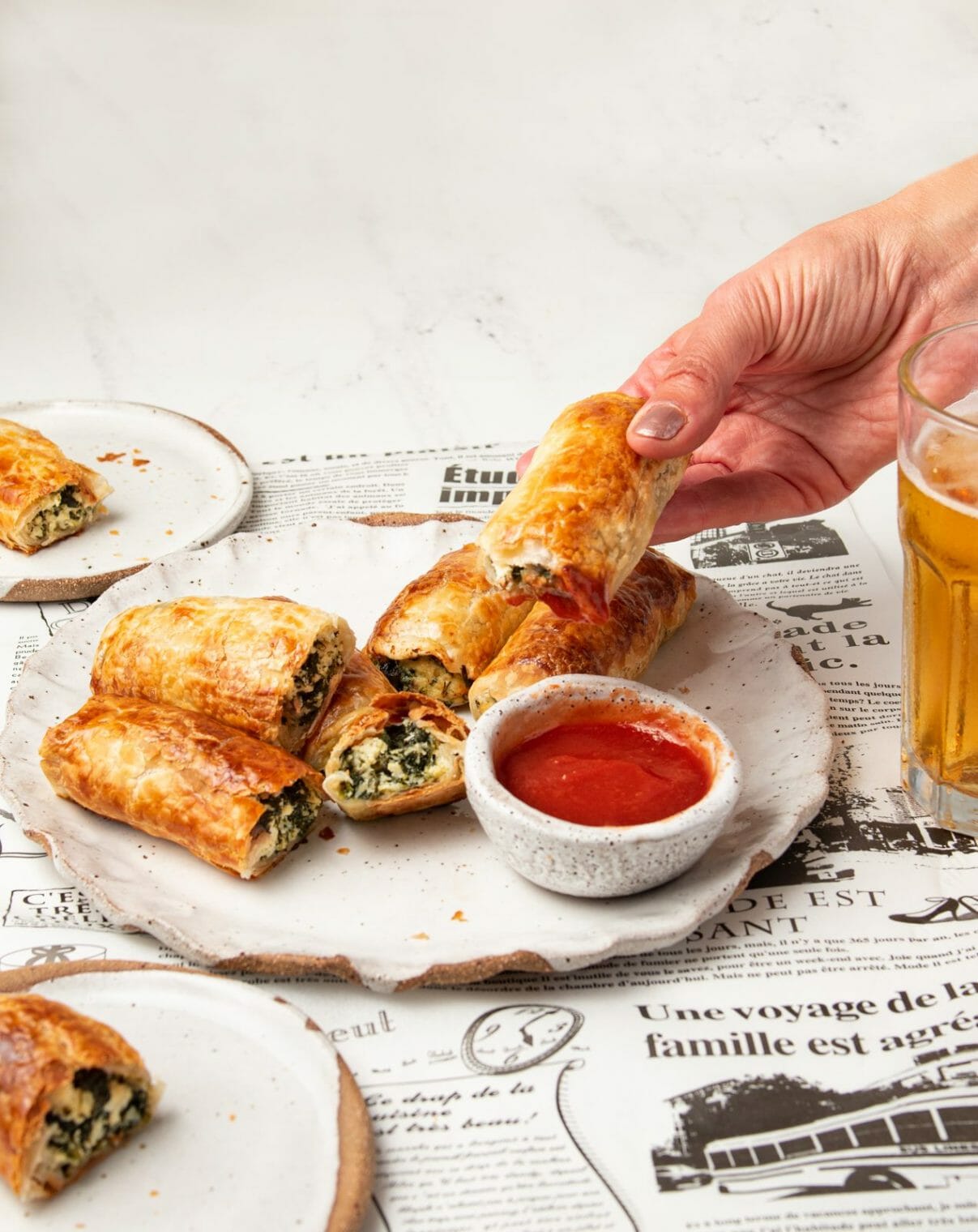 Spinach and Ricotta Sausage Rolls
